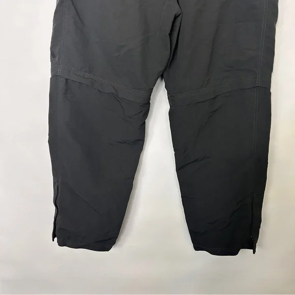 The North Face Mens Zip Off Pants Shorts XXL Gray Cargo Pockets with Belt - Picture 7 of 14